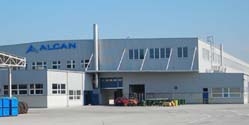 Alcan Levice – production hall with administration